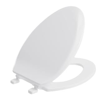Image for Maintenance Warehouse® Plastic Elongated Closed-Front Quick-Release Toilet Seat In White (6-Pack) from HD Supply