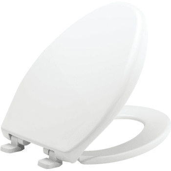 Bemis® STA-TITE® Whisper Close® Elongated Closed Plastic Toilet Seat (White)