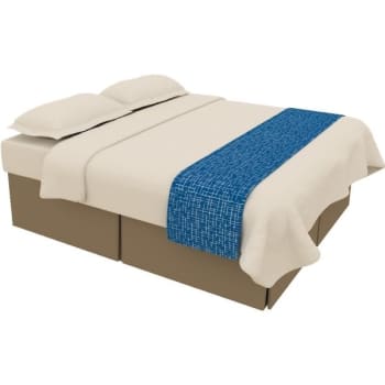 Travelodge Queen Bed Scarf (Blue) (10-Case)