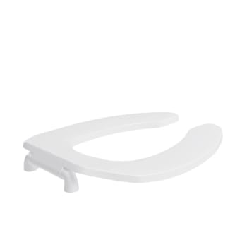 Image for Maintenance Warehouse® Elongated Plastic Open-Front Standard Toilet Seat, White from HD Supply
