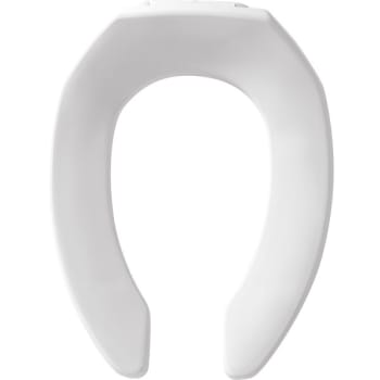 Bemis® Sta-Tite® Elongated Open Front Plastic Toilet Seat (No Lid) (White)