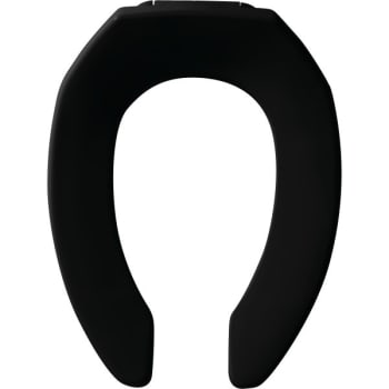 Image for Bemis® STA-TITE® Round Open Front Plastic Toilet Seat (Black) from HD Supply