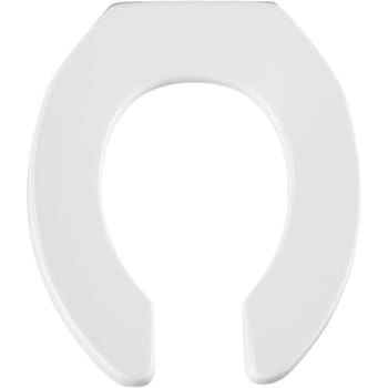 Bemis® STA-TITE® Round Open Front Plastic Toilet Seat (White)
