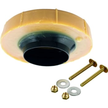 Maintenance Warehouse® Universal Toilet Wax Ring, Brass Bolts, Plastic Washers