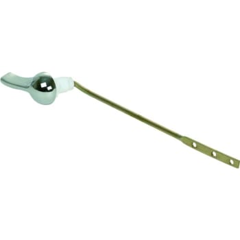 Image for Toilet Tank Lever, Brass-Plated Arm, Chrome Handle, Plastic Nut, Package Of 2 from HD Supply