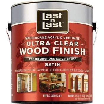 Image for Absolute Coatings 1g Satin Ultra Clear Waterborne Wood Finish 275 Voc from HD Supply
