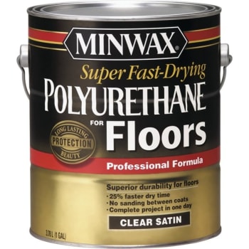 Minwax 13022 1g Satin Super Fast Dry Polyurethane For Floors 441 Voc
