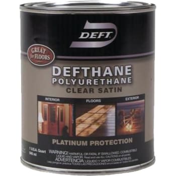 Image for Deft 025-04 Qt Satin Defthane Polyurethane 450 Voc from HD Supply