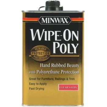 Image for Minwax 60910 Qt Satin Wipe On Poly from HD Supply