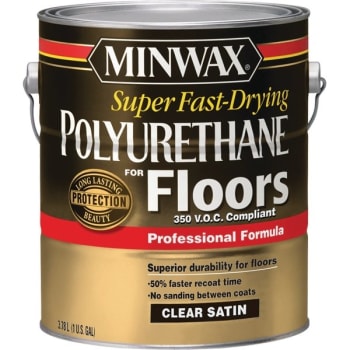 Minwax 13025 1g Satin Super Fast Dry Polyurethane For Floors 350 Voc