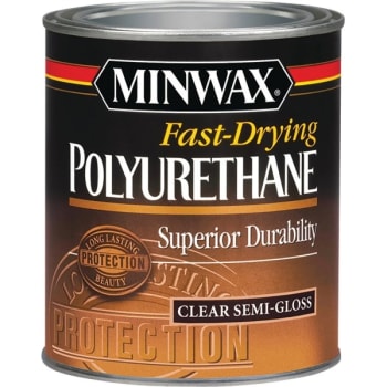Minwax 23005 .5Pt Semi Gloss Polyurethane, Package Of 4