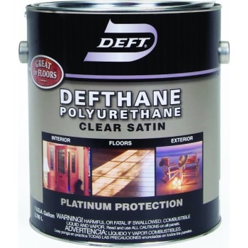 Image for Deft 026-01 1G Satin Clear Defthane Polyurethane 275 VOC from HD Supply