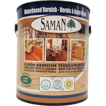 Image for Saman 160-031-4l 3.78l128 Oz. Water Based Satin Varnish from HD Supply