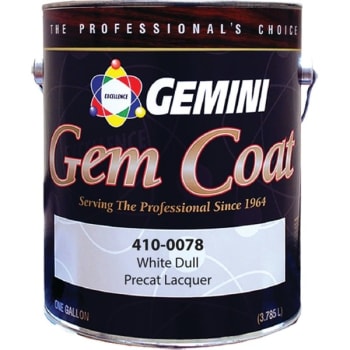 Image for Gemini 410-0078-7 1g White Dull Precatalyzed Lacquer from HD Supply