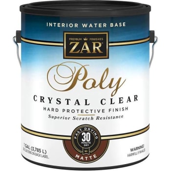 Image for Zar 1 Gal. Matte Poly Crystal Clear Int Wb from HD Supply
