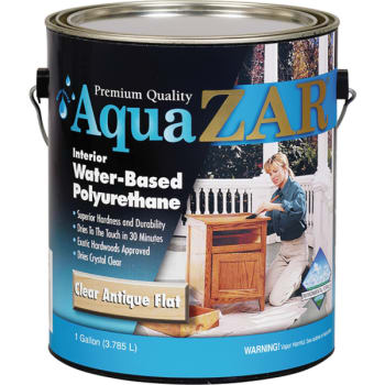 Ugl 34413 1g Antique Flat Aqua Zar Water Based Polyurethane Hd