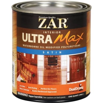 Image for UGL 36212 Qt Satin ZAR Ultra Max Oil Modified Polyurethane from HD Supply