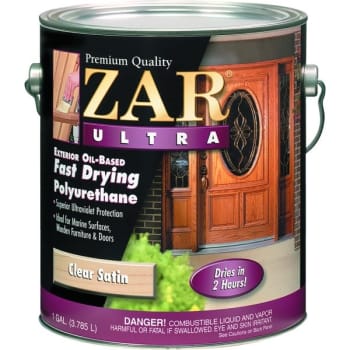 Image for UGL 34113 1G Satin ZAR Ultra Fast Drying Exterior Polyurethane from HD Supply