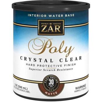 Image for Zar 1 Qt. Matte Poly Crystal Clear Int Wb from HD Supply