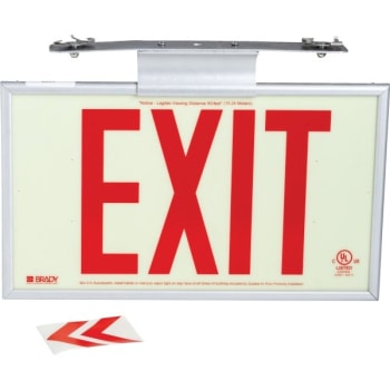 Image for Brady® BradyGlo™ Red LED Exit Sign from HD Supply