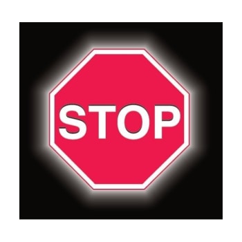 Image for Brady® "stop" Sign 18" H X 18" W Aluminum White On Red from HD Supply