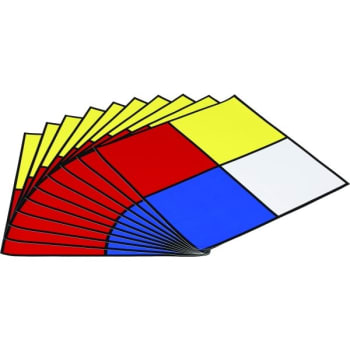 Brady® NFPA Diamond Labels 15" H x 15" W Vinyl Black/Blue/Red/Yellow on White