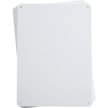 Image for Brady® Blank Plastic Signs 10.25"H x 14.25"W Polystyrene White, Package of 10 from HD Supply