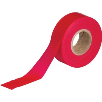 Image for Brady® Flagging Tape 1.188 in W Red Roll of 300 Feet from HD Supply