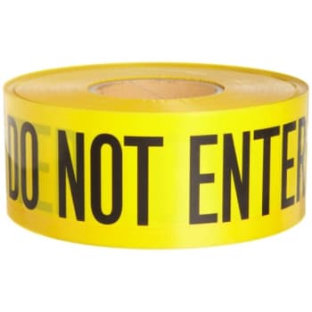 Image for Brady® "CAUTION" Barricade Tape 3x3 Black on Yellow Roll of 1000 Feet from HD Supply