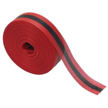 Image for Brady® Woven Barricade Tape 2 in W Black on Red Roll of 200 Feet from HD Supply