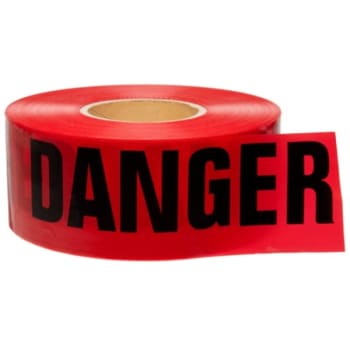 Image for Brady® "DANGER" Barricade Tape 3 in W Black on Red Roll of 1000 Feet from HD Supply