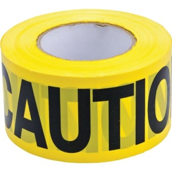 Image for Brady® "CAUTION" Barricade Tape 3 in W Black on Yellow Roll of 200 Feet from HD Supply