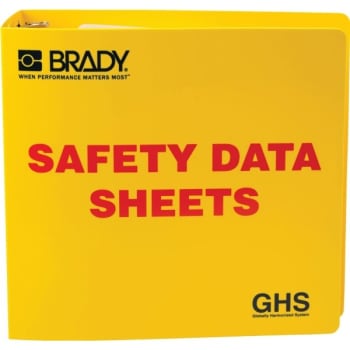 Image for Brady® GHS - 3" Safety Data Sheet Binder - English from HD Supply
