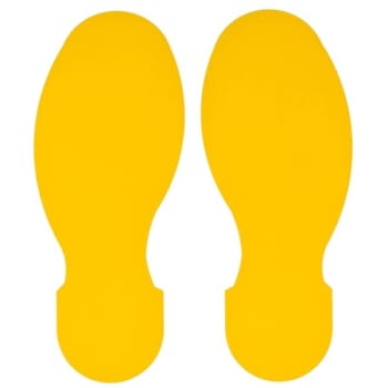 Image for Brady® Toughstripe™ Floor Footprints 3.5 In W Yellow Package Of 10 from HD Supply