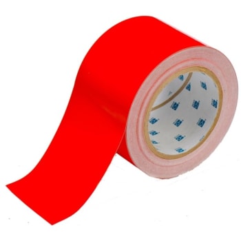 Brady® ToughStripe™ Floor Marking Tape 3 in W Red Roll of 100 Feet