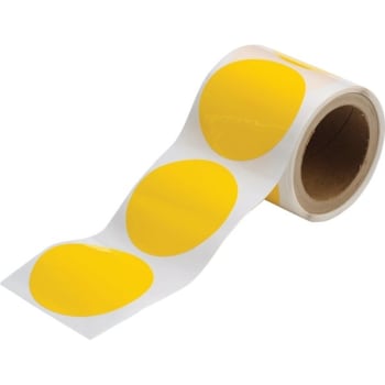 Brady® ToughStripe™ Floor Dots 3.5 in Dia Yellow Roll of 350 Each