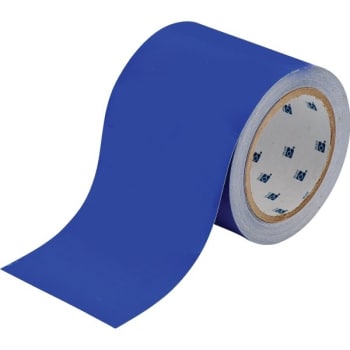 Image for Brady® ToughStripe™ Floor Marking Tape 4 in W Blue Roll of 100 Feet from HD Supply