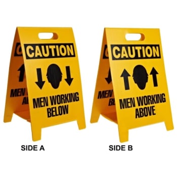 Image for Brady® "CAUTION" Reversible Floor Stands 20" H x 12" W x 0.156" D, Black/Yellow from HD Supply