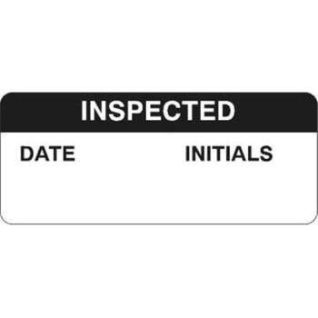 Image for Brady® Write-On Inspection Labels 0.625" H X 1.5" W Black/white, Package Of 14 from HD Supply