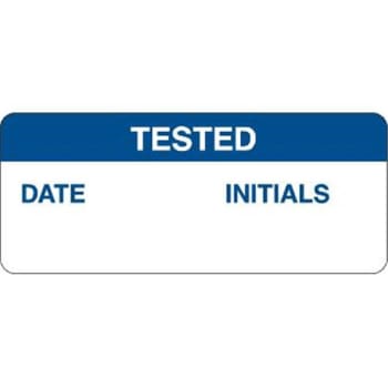Image for Brady® Write-On Inspection Labels 0.625" H X 1.5" W Blue/white, Package Of 14 from HD Supply
