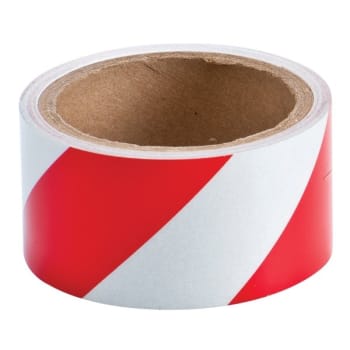 Image for Brady® Reflective Red and White Striped Tape 2" W Roll/ 5 Yards from HD Supply
