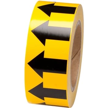 Image for Brady® Arrow Tape 2" W x 30 yd L Black on Yellow from HD Supply