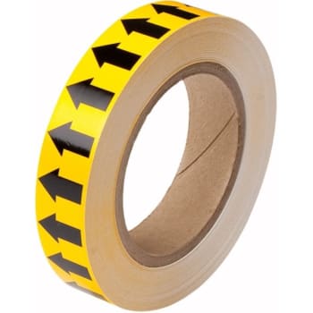 Image for Brady® Arrow Tape 1" W x 30 yd L Black on Yellow from HD Supply