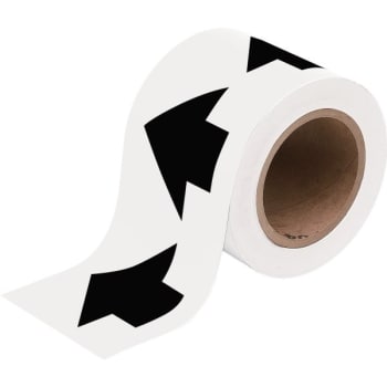 Image for Brady® Arrow Tape 2" W x 30 yd L Black on White from HD Supply