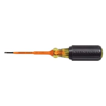 Image for Klein Tools Screwdriver, Insulated 3/32 Inch Slotted 3 Inch Length from HD Supply