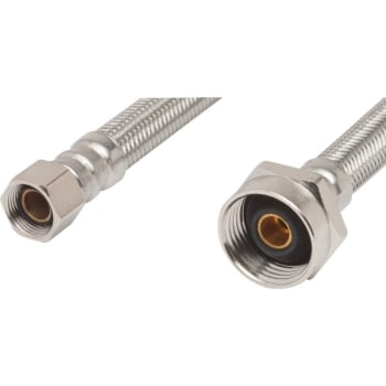 12 Ss Flexible Water Supply W Metal Nut 3 8 X 7 8 Ballcock Hd Supply