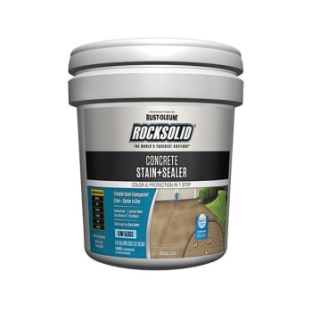 Image for Rust-Oleum RockSolid 5 Gal Low-Gloss Concrete Stain & Sealer from HD Supply