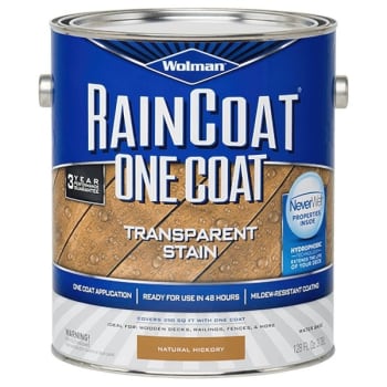 Image for Rust-Oleum Wolman Natural Hickory Raincoat Water-Based Stain Case Of 4 from HD Supply