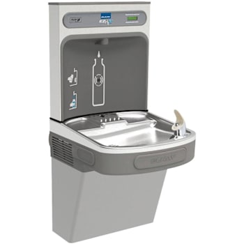 Elkay  Single-Level Water Cooler With Bottle Filler, Light Gray