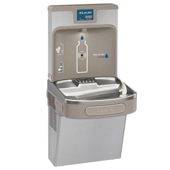 Elkay® Single-Level Water Cooler With Bottle Filler Stainless Steel With Filter